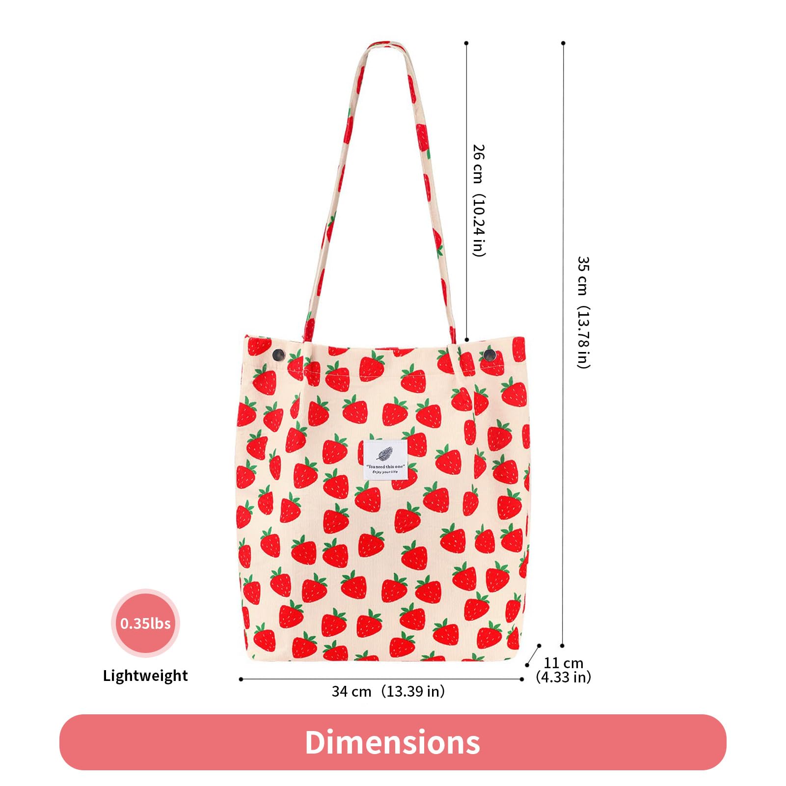 TELLUMO Fashion Corduroy Tote Bag Cow Print Bag Purses for Women Teen Girls with Inner Pocket