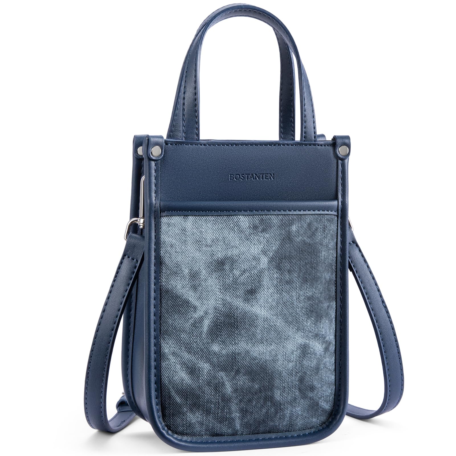 BOSTANTEN Small Crossbody Purse for Women Mini Tote Bag Top Handle Shoulder Bag Compact Handbags with Adjustable Strap