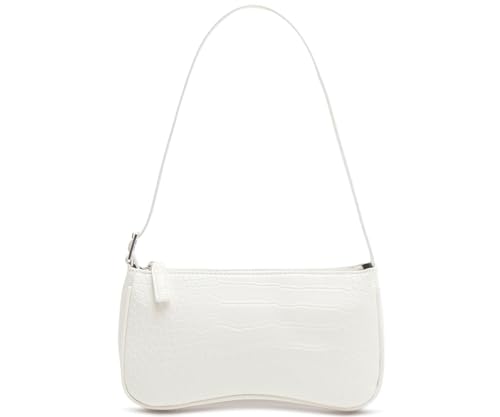 Small Purse for Women, Adjustable Shoulder Bags Crocodile Pattern Clutch Purse with Zipper Closure Retro