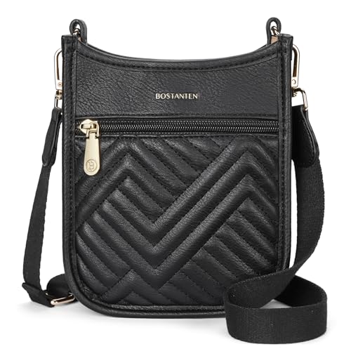 BOSTANTEN Small Crossbody Purse for Women Mini Tote Bag Top Handle Shoulder Bag Compact Handbags with Adjustable Strap