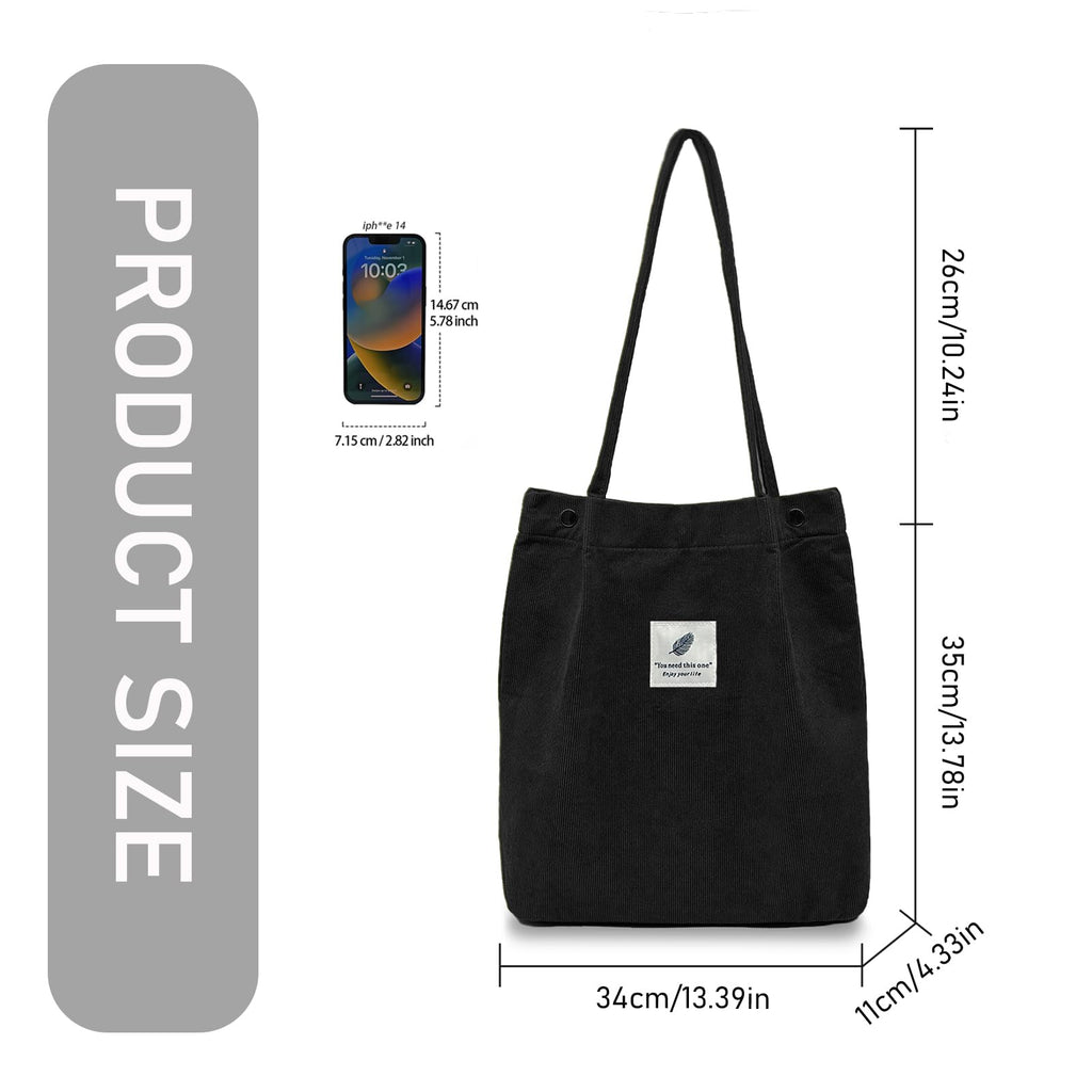 TELLUMO Fashion Corduroy Tote Bag Cow Print Bag Purses for Women Teen Girls with Inner Pocket