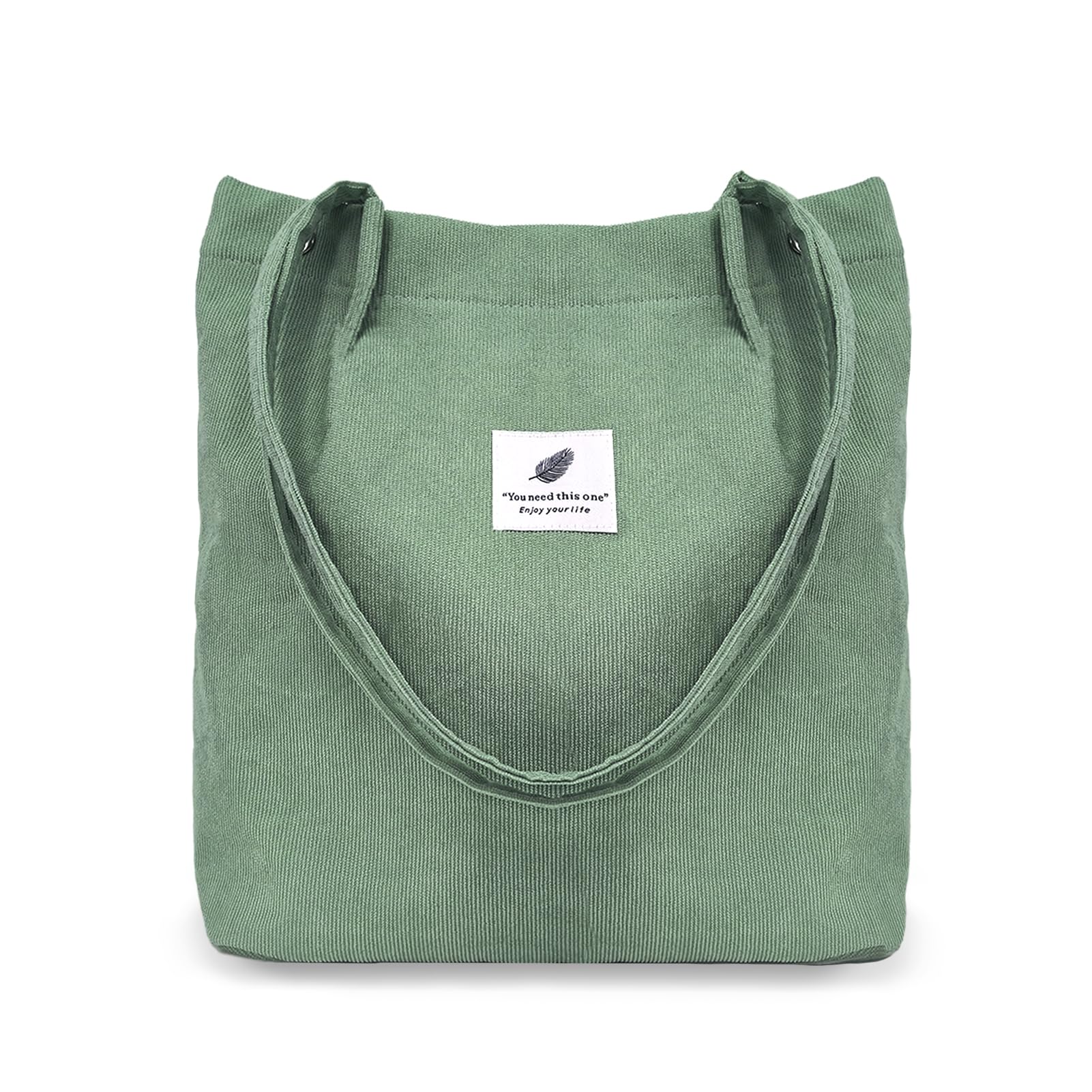 TELLUMO Fashion Corduroy Tote Bag Cow Print Bag Purses for Women Teen Girls with Inner Pocket