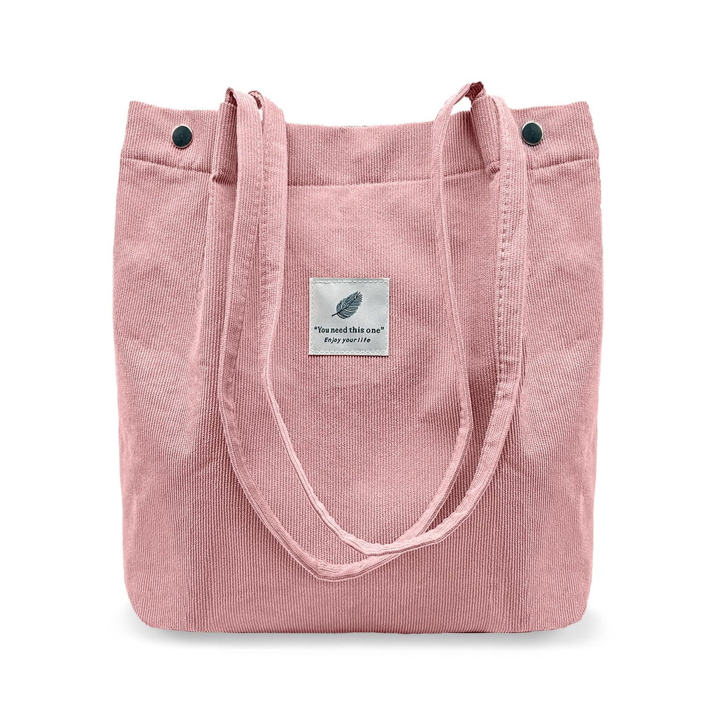 TELLUMO Fashion Corduroy Tote Bag Cow Print Bag Purses for Women Teen Girls with Inner Pocket