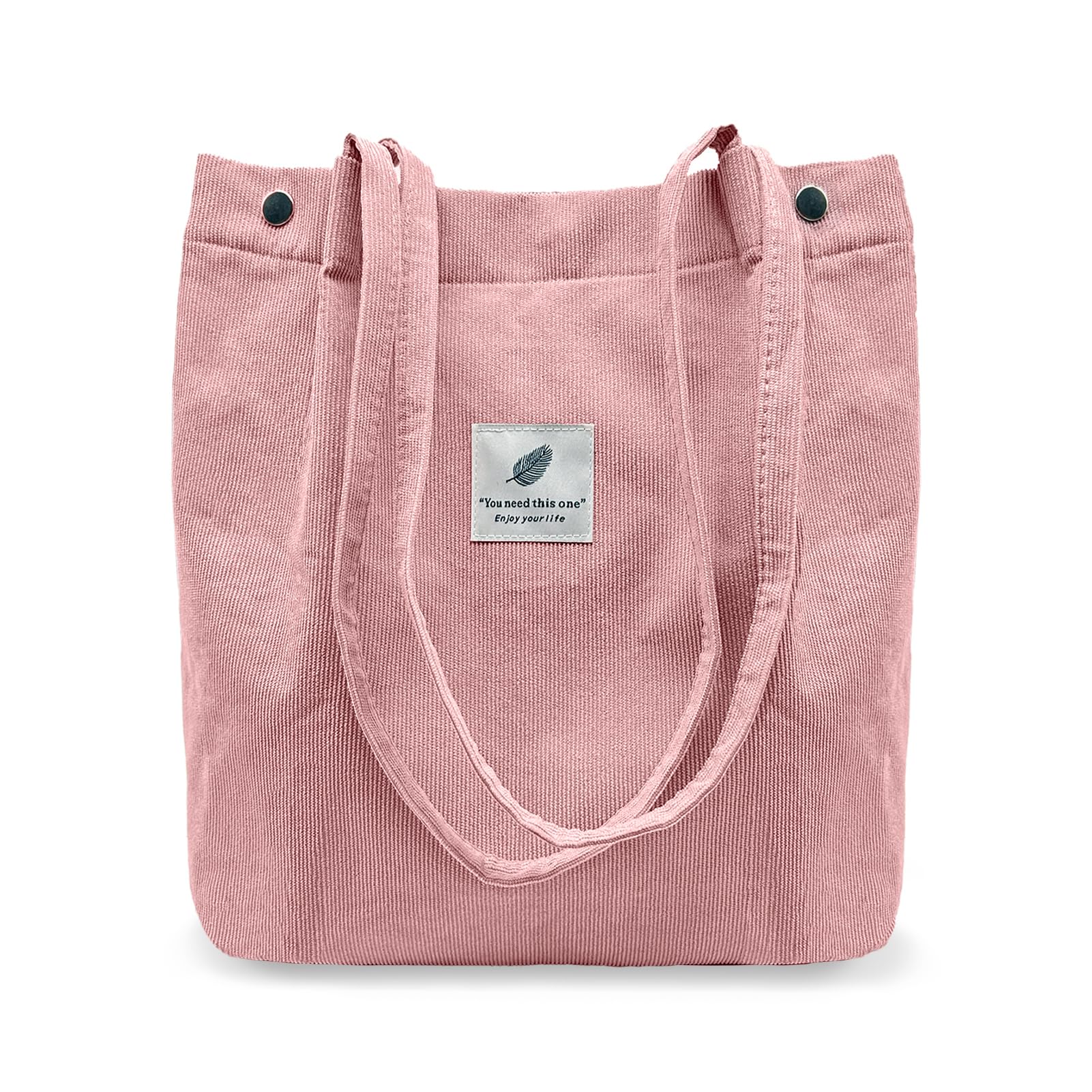 TELLUMO Fashion Corduroy Tote Bag Cow Print Bag Purses for Women Teen Girls with Inner Pocket