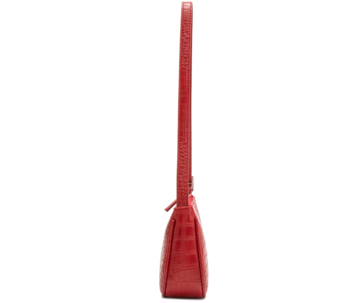 Small Purse for Women, Adjustable Shoulder Bags Crocodile Pattern Clutch Purse with Zipper Closure Retro