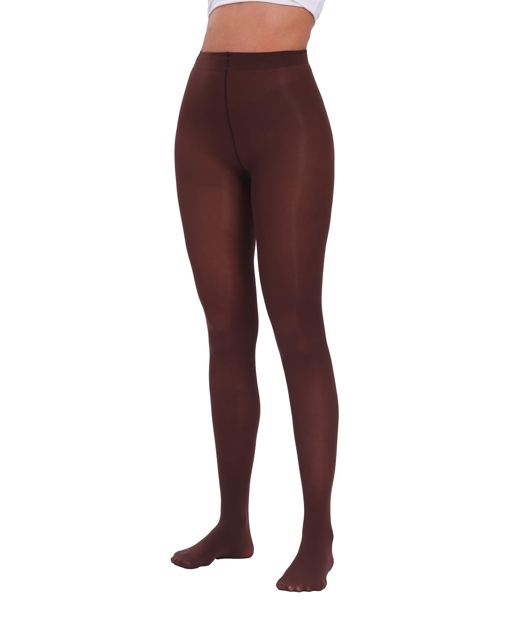 Women Ultra Soft 50 Denier Silky Tights Semi Opaque Solid Color Pantyhose High Waist Footed Stockings