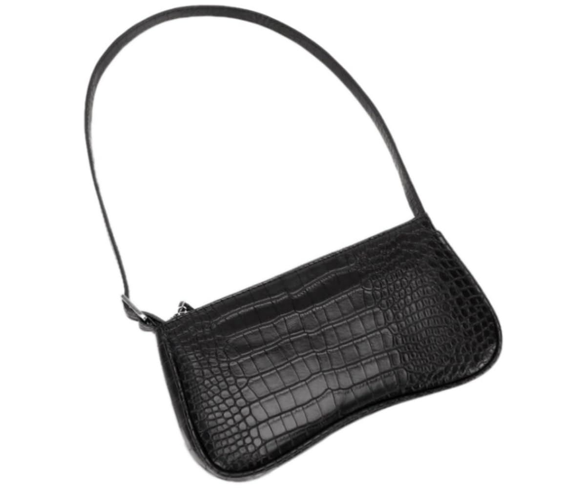 Small Purse for Women, Adjustable Shoulder Bags Crocodile Pattern Clutch Purse with Zipper Closure Retro