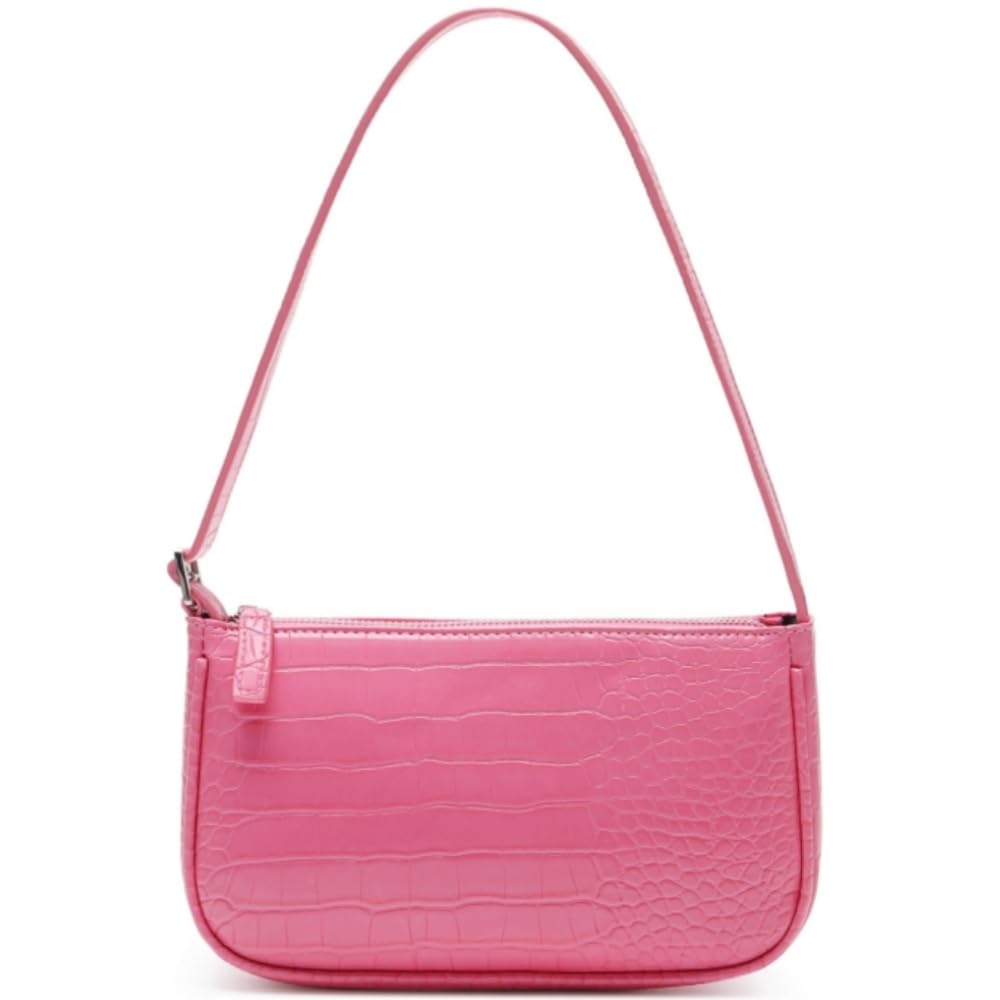 Small Purse for Women, Adjustable Shoulder Bags Crocodile Pattern Clutch Purse with Zipper Closure Retro