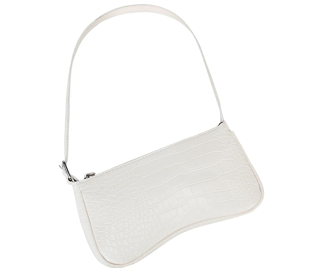 Small Purse for Women, Adjustable Shoulder Bags Crocodile Pattern Clutch Purse with Zipper Closure Retro