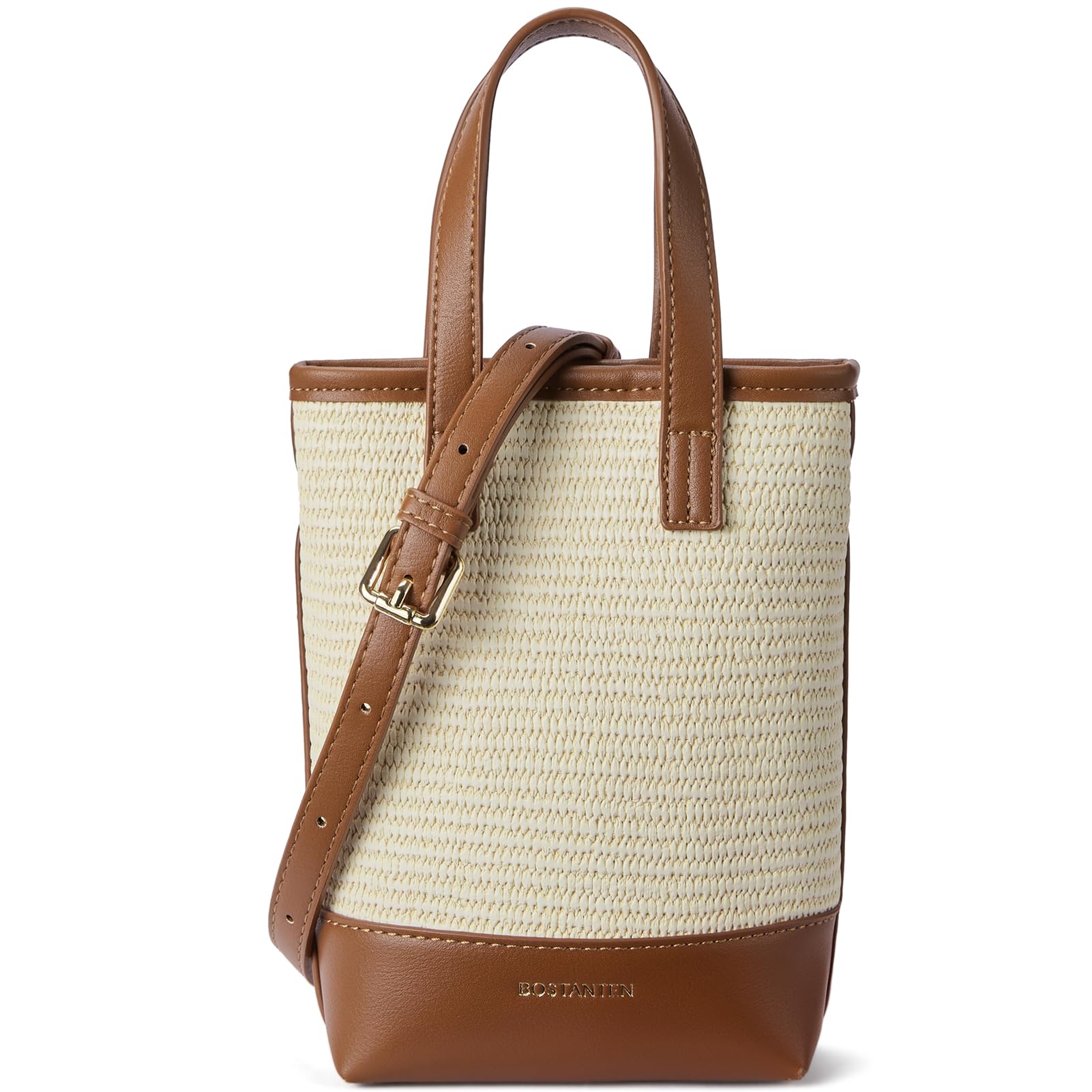 BOSTANTEN Small Crossbody Purse for Women Mini Tote Bag Top Handle Shoulder Bag Compact Handbags with Adjustable Strap