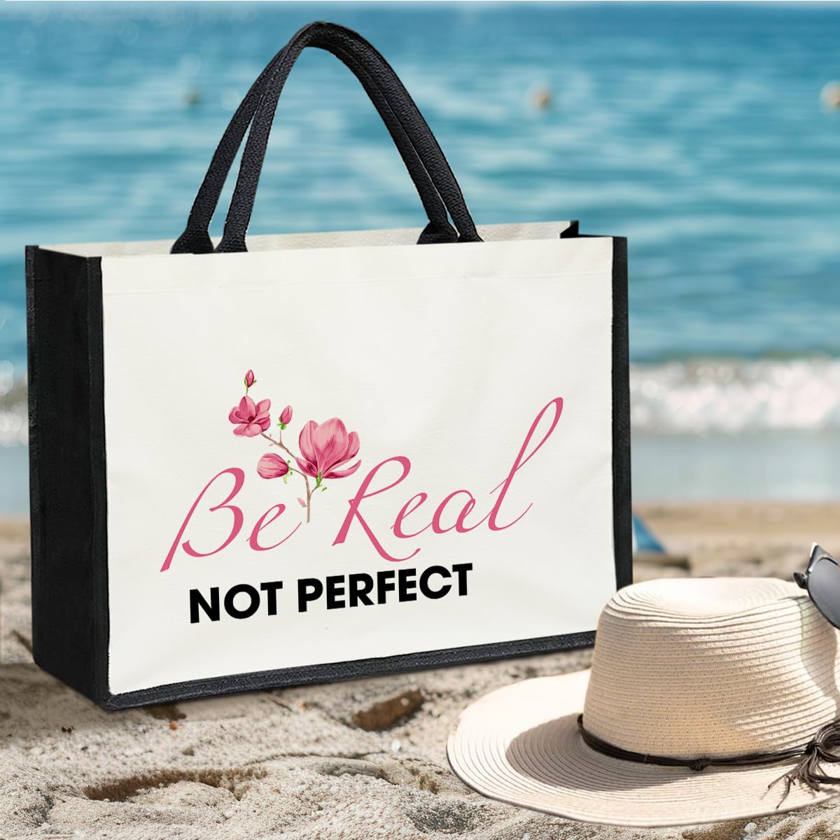 Canvas Tote Bag Beach Tote Bag Aesthetic Tote Bag Cute Tote Bag Big Tote Bag Inspirational Gifts For Women Friends