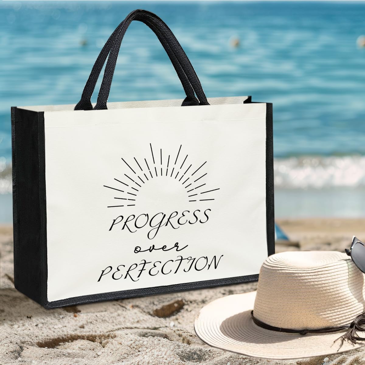 Canvas Tote Bag Beach Tote Bag Aesthetic Tote Bag Cute Tote Bag Big Tote Bag Inspirational Gifts For Women Friends