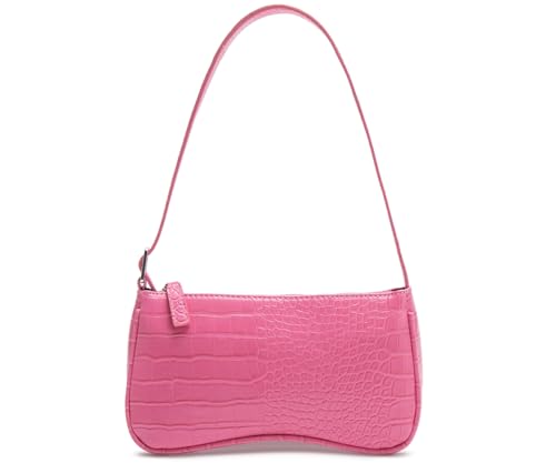 Small Purse for Women, Adjustable Shoulder Bags Crocodile Pattern Clutch Purse with Zipper Closure Retro