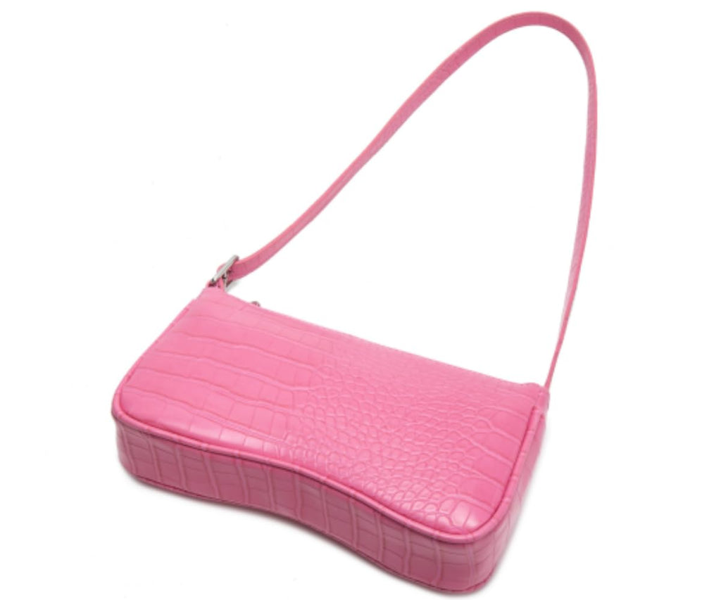 Small Purse for Women, Adjustable Shoulder Bags Crocodile Pattern Clutch Purse with Zipper Closure Retro