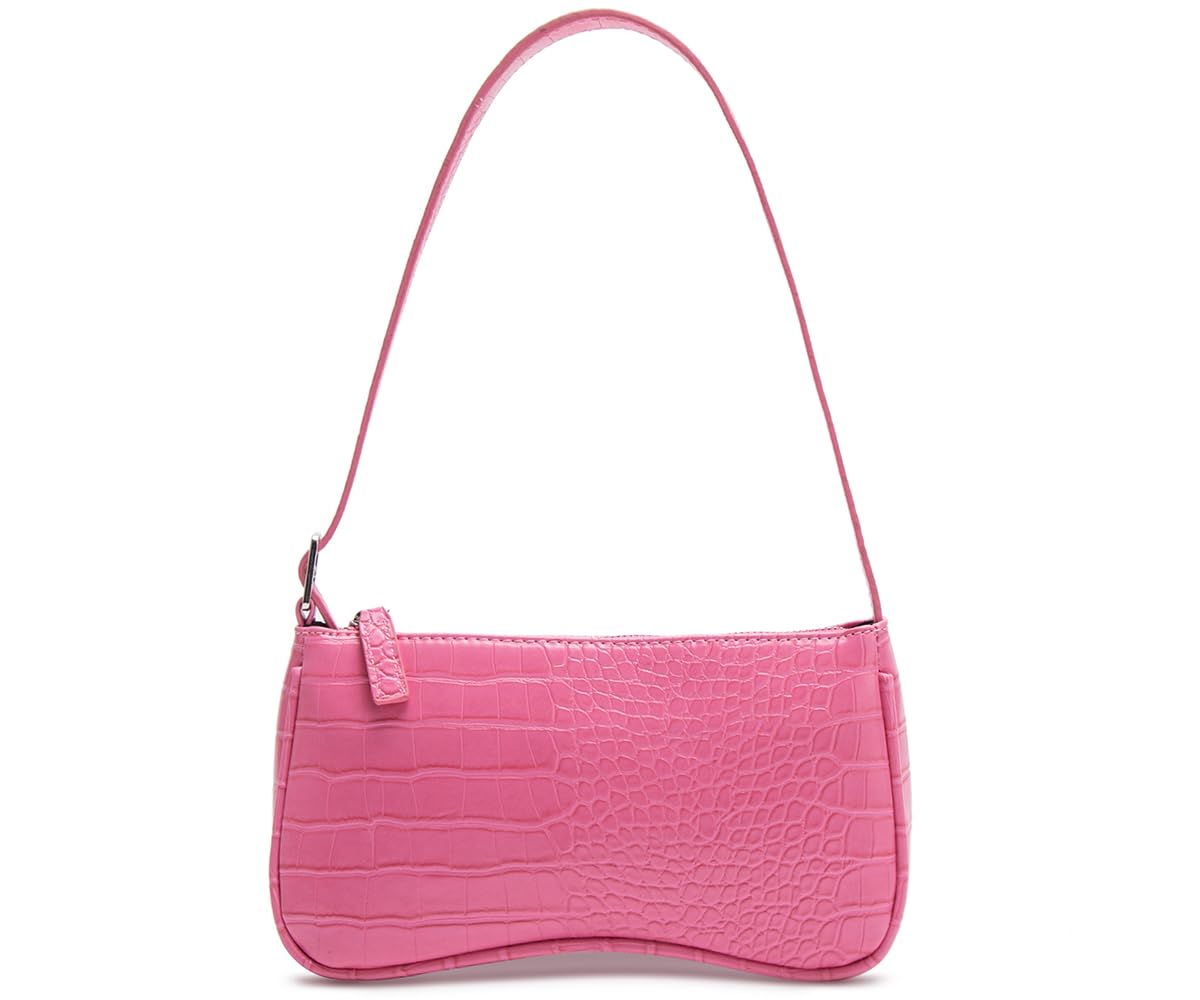 Small Purse for Women, Adjustable Shoulder Bags Crocodile Pattern Clutch Purse with Zipper Closure Retro