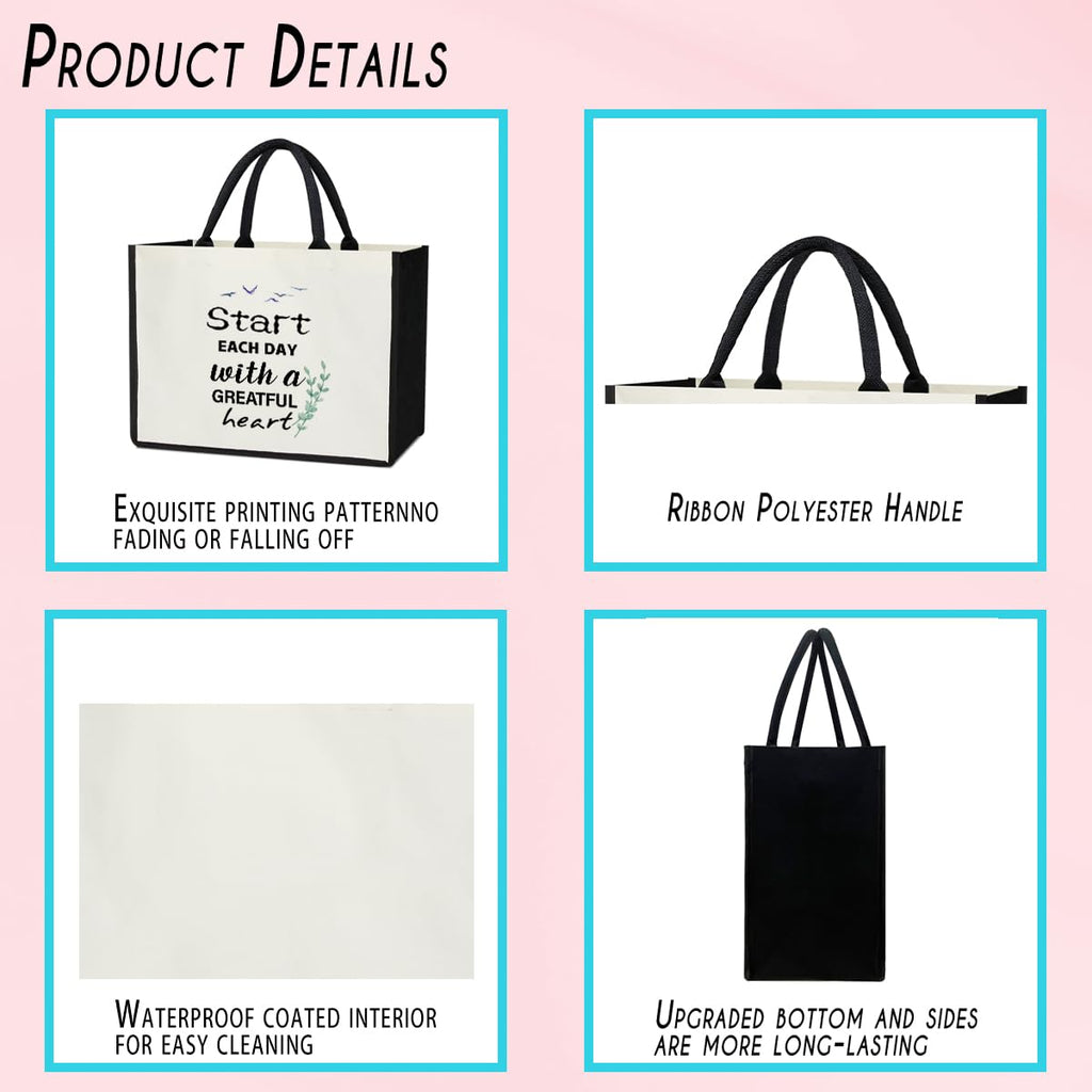 Canvas Tote Bag Beach Tote Bag Aesthetic Tote Bag Cute Tote Bag Big Tote Bag Inspirational Gifts For Women Friends