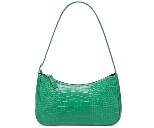 Small Purse for Women, Adjustable Shoulder Bags Crocodile Pattern Clutch Purse with Zipper Closure Retro