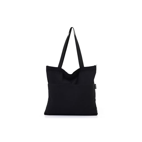 Tote Bag Aesthetic Canvas Handbags with Zipper for Women Travel Shoulder Bags Purses with compartments