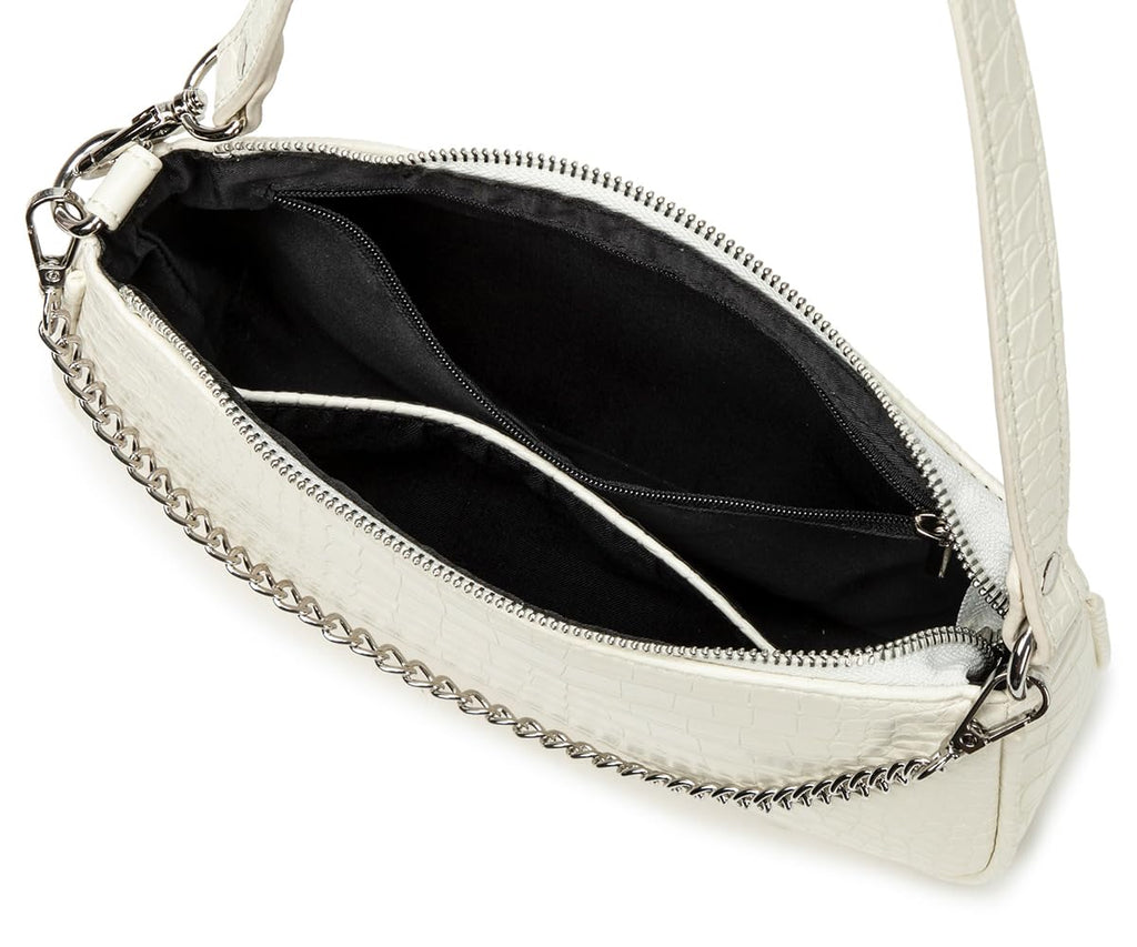 Small Purse for Women, Adjustable Shoulder Bags Crocodile Pattern Clutch Purse with Zipper Closure Retro