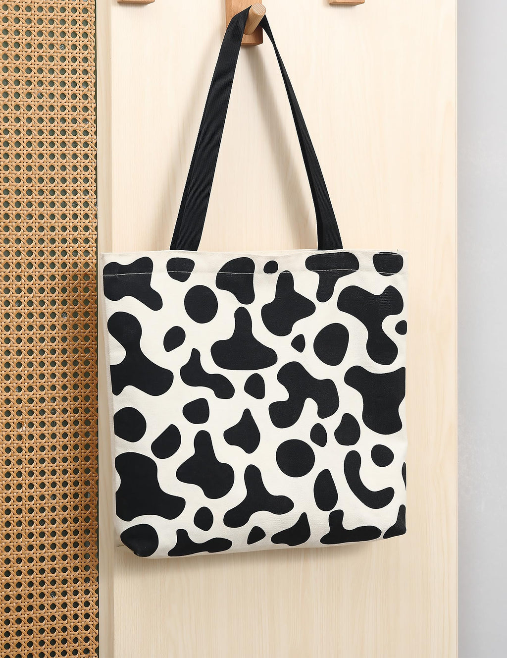 Tote Bag Aesthetic Canvas Handbags with Zipper for Women Travel Shoulder Bags Purses with compartments