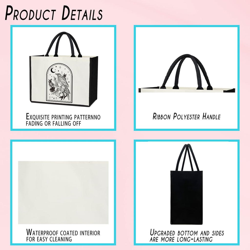 Canvas Tote Bag Beach Tote Bag Aesthetic Tote Bag Cute Tote Bag Big Tote Bag Inspirational Gifts For Women Friends
