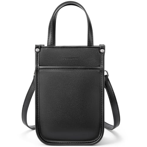 BOSTANTEN Small Crossbody Purse for Women Mini Tote Bag Top Handle Shoulder Bag Compact Handbags with Adjustable Strap