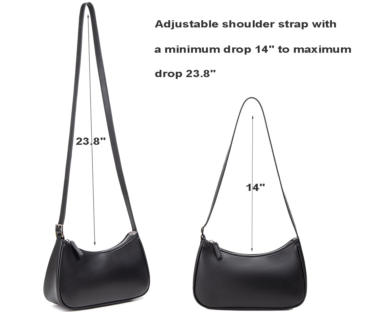 Small Purse for Women, Adjustable Shoulder Bags Crocodile Pattern Clutch Purse with Zipper Closure Retro