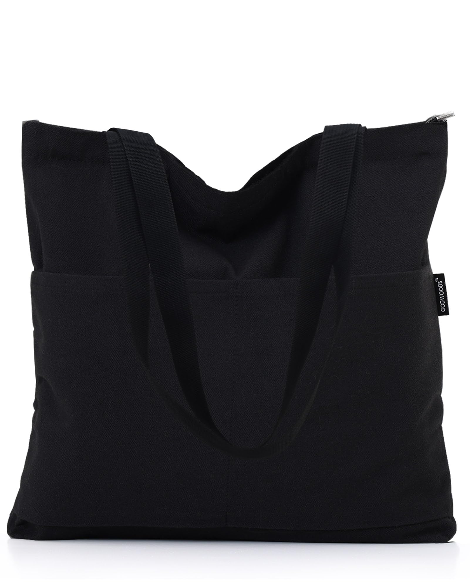 Tote Bag Aesthetic Canvas Handbags with Zipper for Women Travel Shoulder Bags Purses with compartments