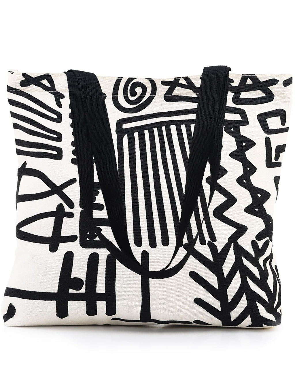 Tote Bag Aesthetic Canvas Handbags with Zipper for Women Travel Shoulder Bags Purses with compartments