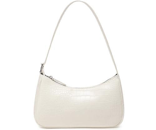Small Purse for Women, Adjustable Shoulder Bags Crocodile Pattern Clutch Purse with Zipper Closure Retro