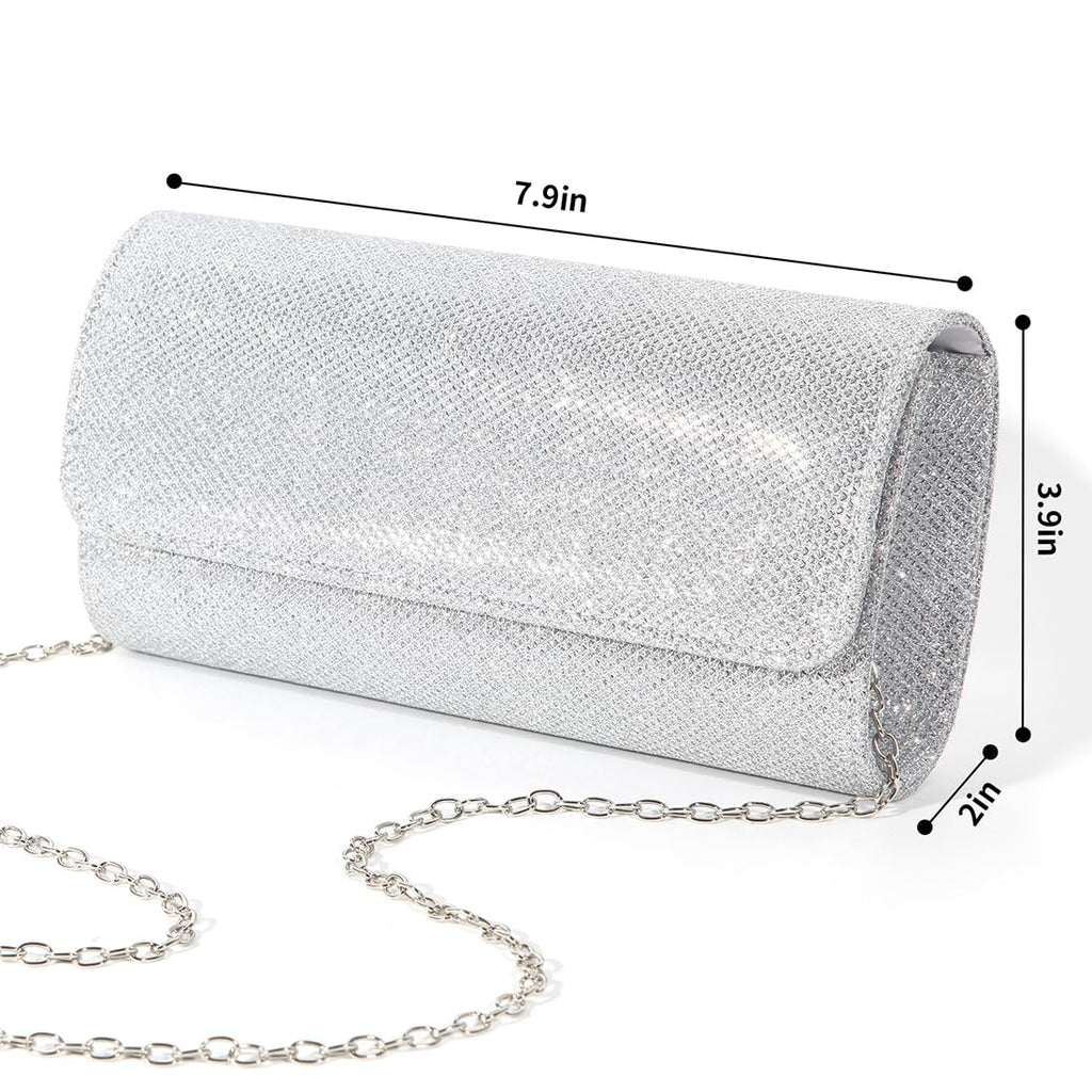 lovyoCoCo Evening Bag Clutch Purses for Women Ladies Sparkling Party Handbag Wedding Bag
