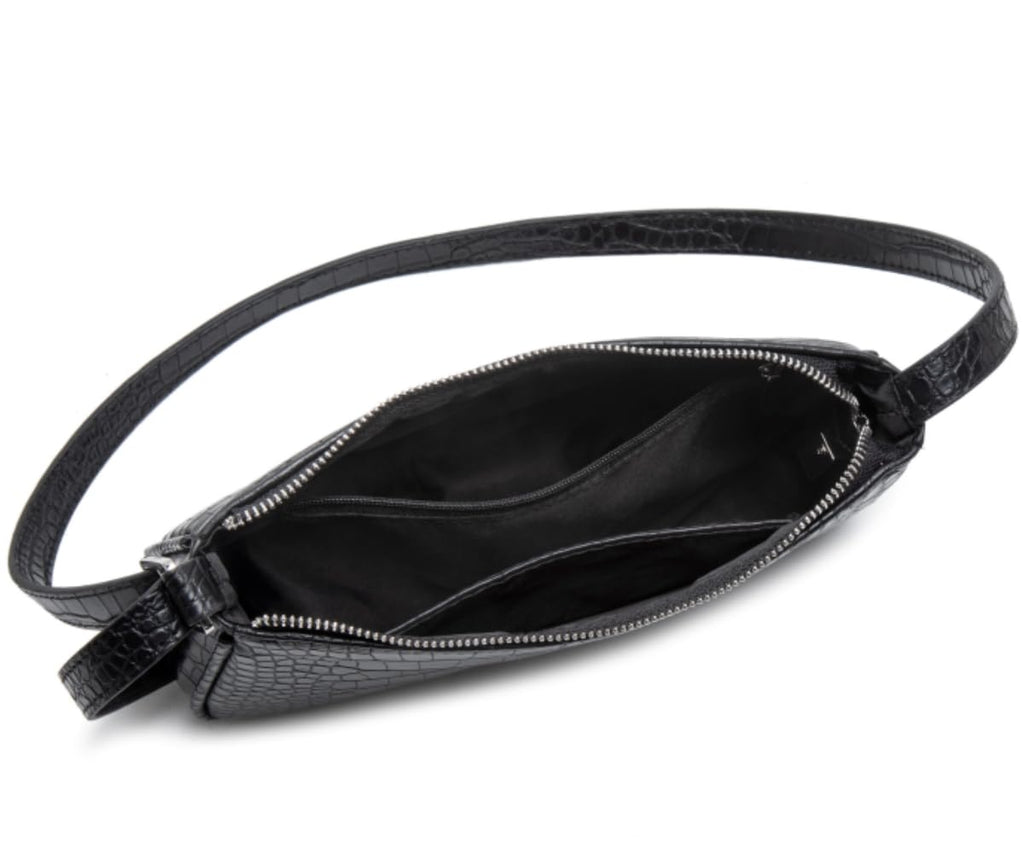 Small Purse for Women, Adjustable Shoulder Bags Crocodile Pattern Clutch Purse with Zipper Closure Retro