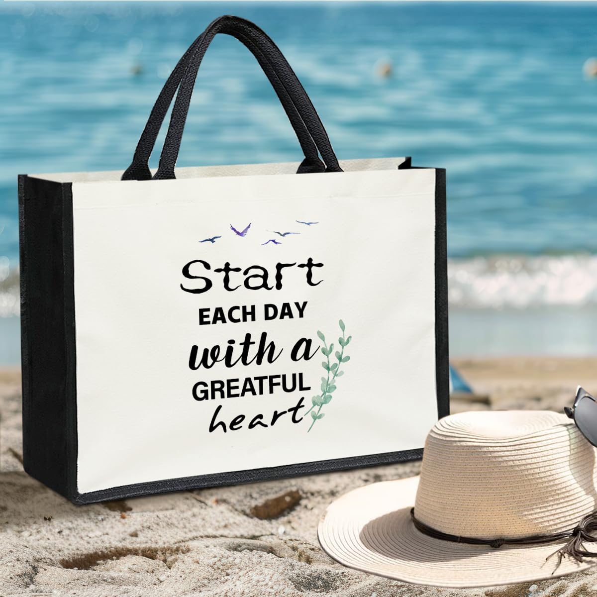 Canvas Tote Bag Beach Tote Bag Aesthetic Tote Bag Cute Tote Bag Big Tote Bag Inspirational Gifts For Women Friends