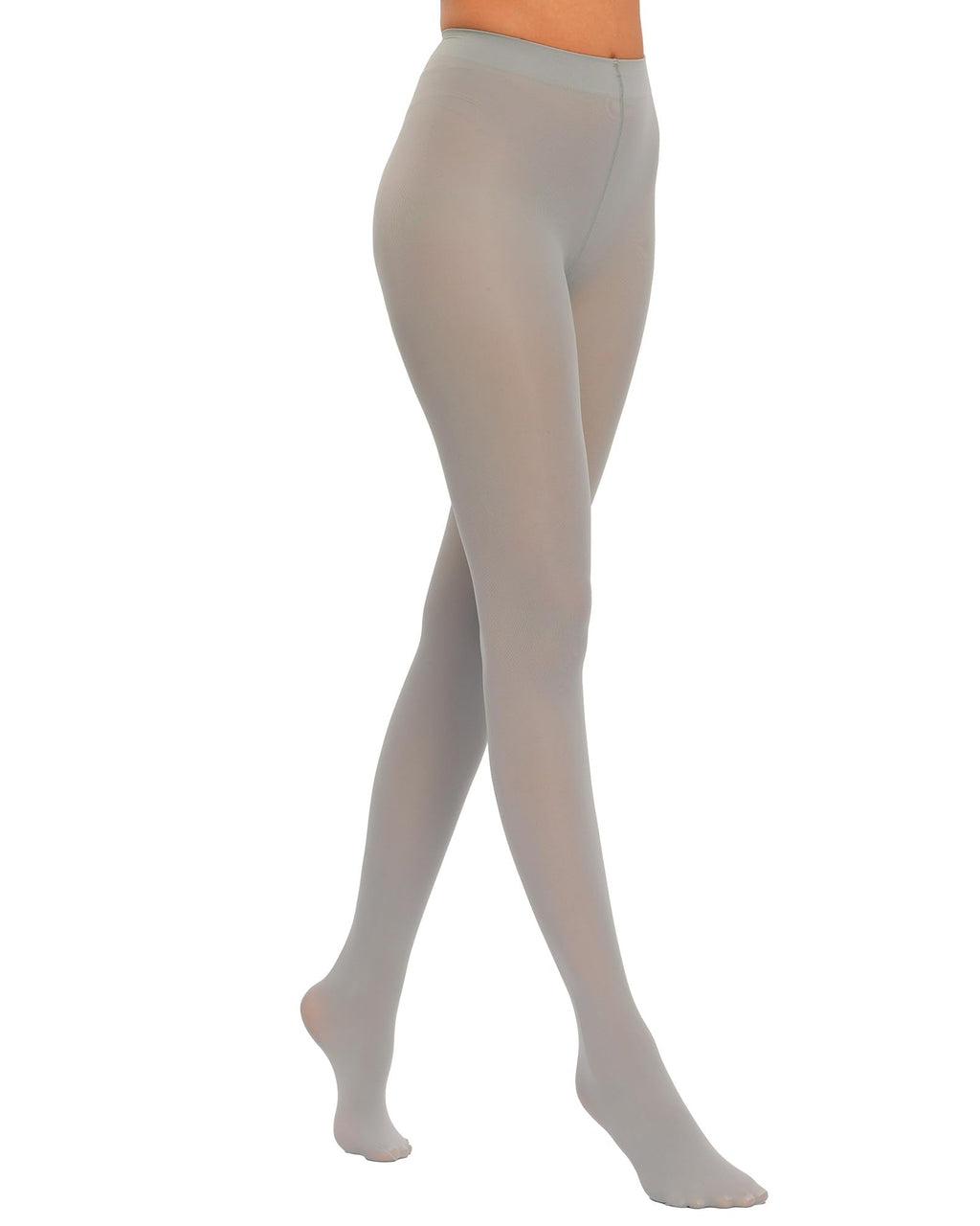 Women Ultra Soft 50 Denier Silky Tights Semi Opaque Solid Color Pantyhose High Waist Footed Stockings