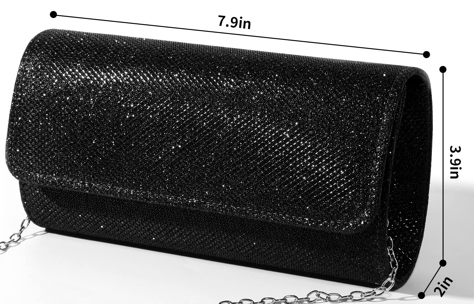 lovyoCoCo Evening Bag Clutch Purses for Women Ladies Sparkling Party Handbag Wedding Bag