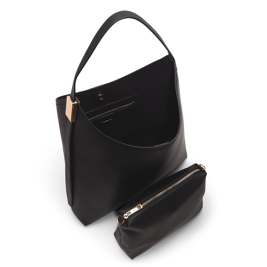 ALDO Women's Paejar Hobo Bag, Black, Large