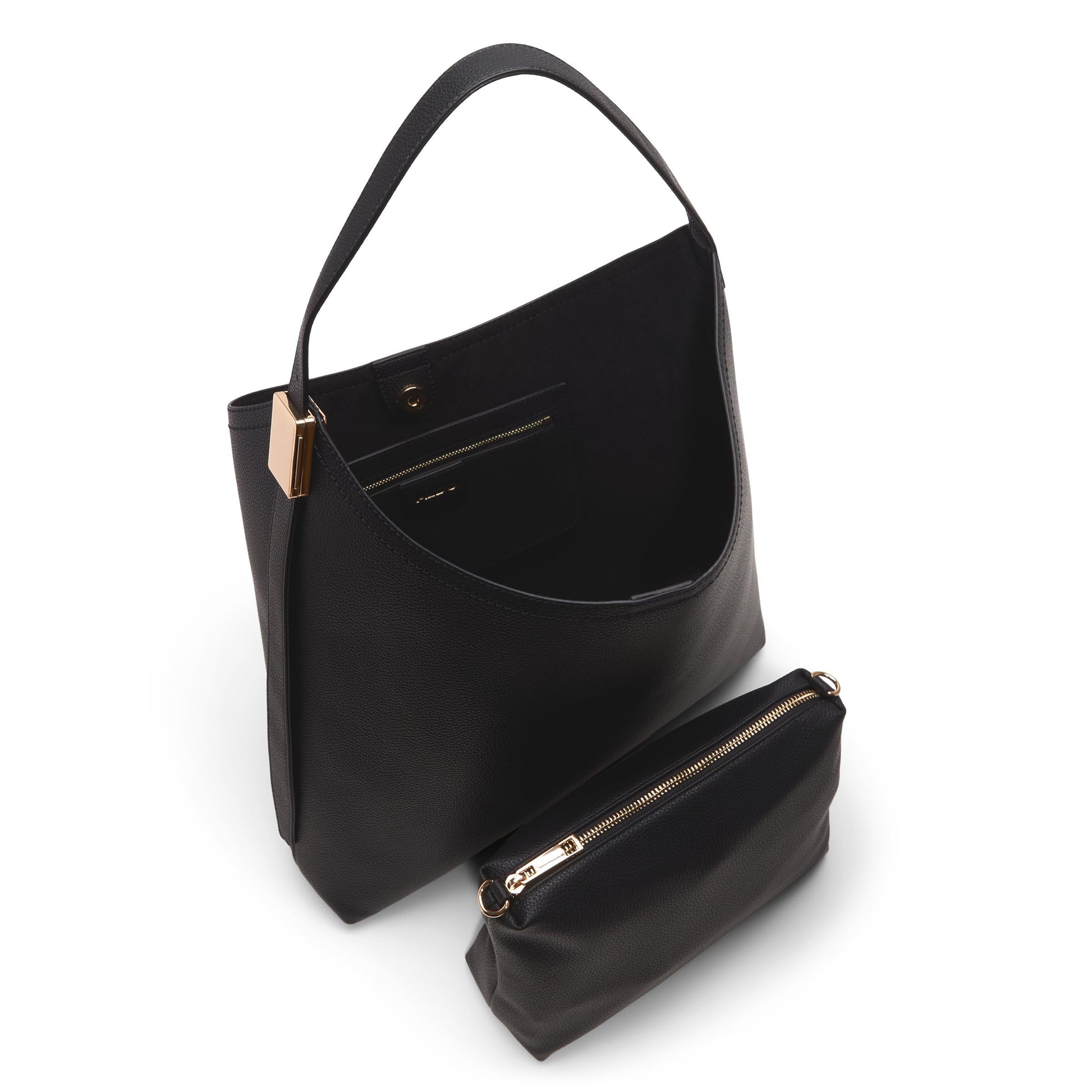 ALDO Women's Paejar Hobo Bag, Black, Large