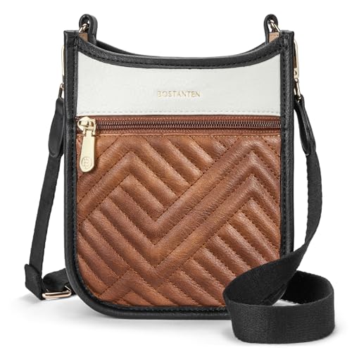 BOSTANTEN Small Crossbody Purse for Women Mini Tote Bag Top Handle Shoulder Bag Compact Handbags with Adjustable Strap