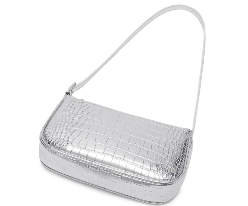 Small Purse for Women, Adjustable Shoulder Bags Crocodile Pattern Clutch Purse with Zipper Closure Retro