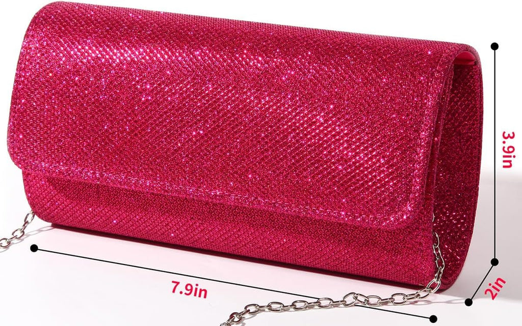 lovyoCoCo Evening Bag Clutch Purses for Women Ladies Sparkling Party Handbag Wedding Bag
