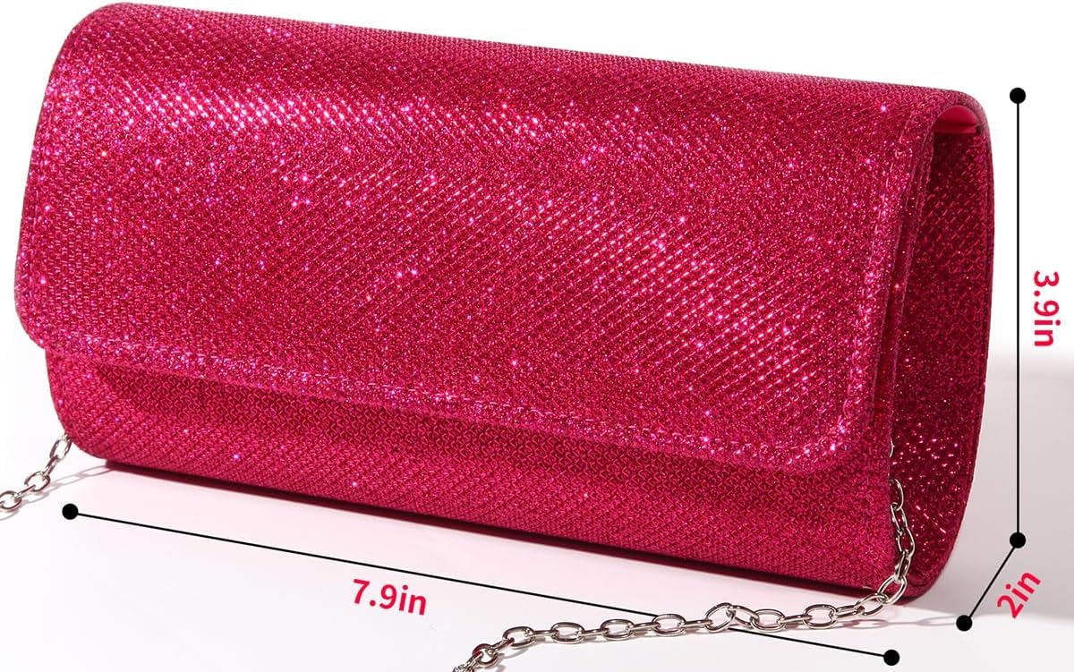 lovyoCoCo Evening Bag Clutch Purses for Women Ladies Sparkling Party Handbag Wedding Bag